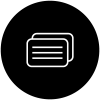 Icon of two flashcards in a row.